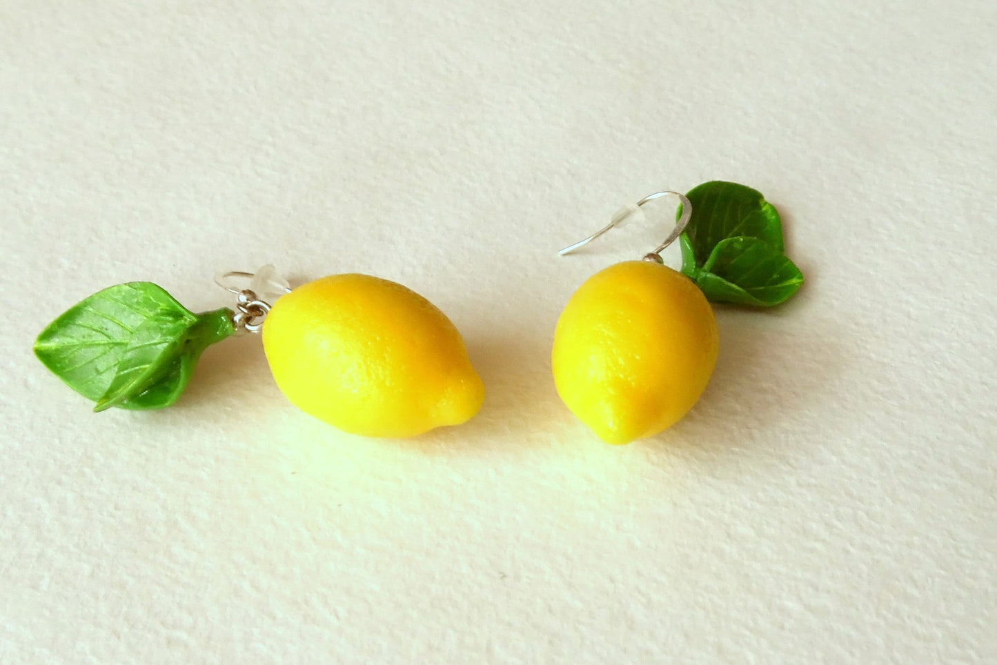 Summer Fresh: Lemon Earrings Polymer Clay.