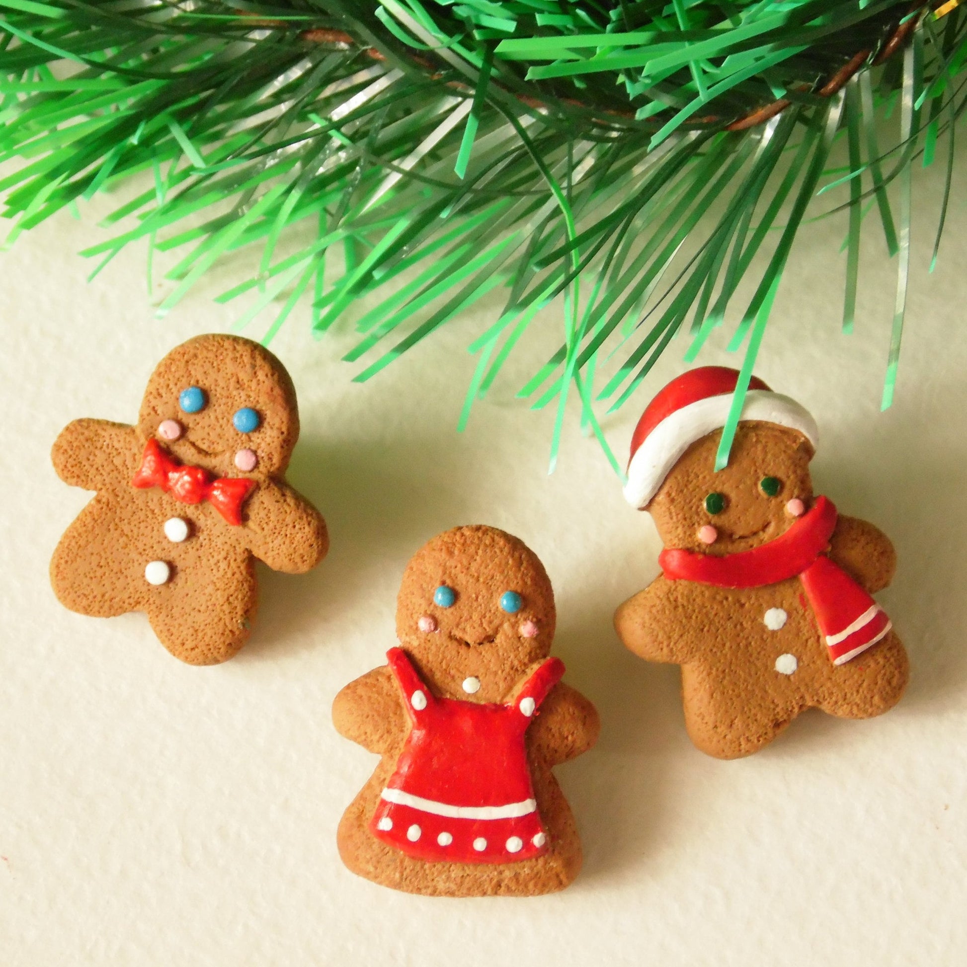 Festive Friend: Gingerbread Man Pin Polymer Clay.