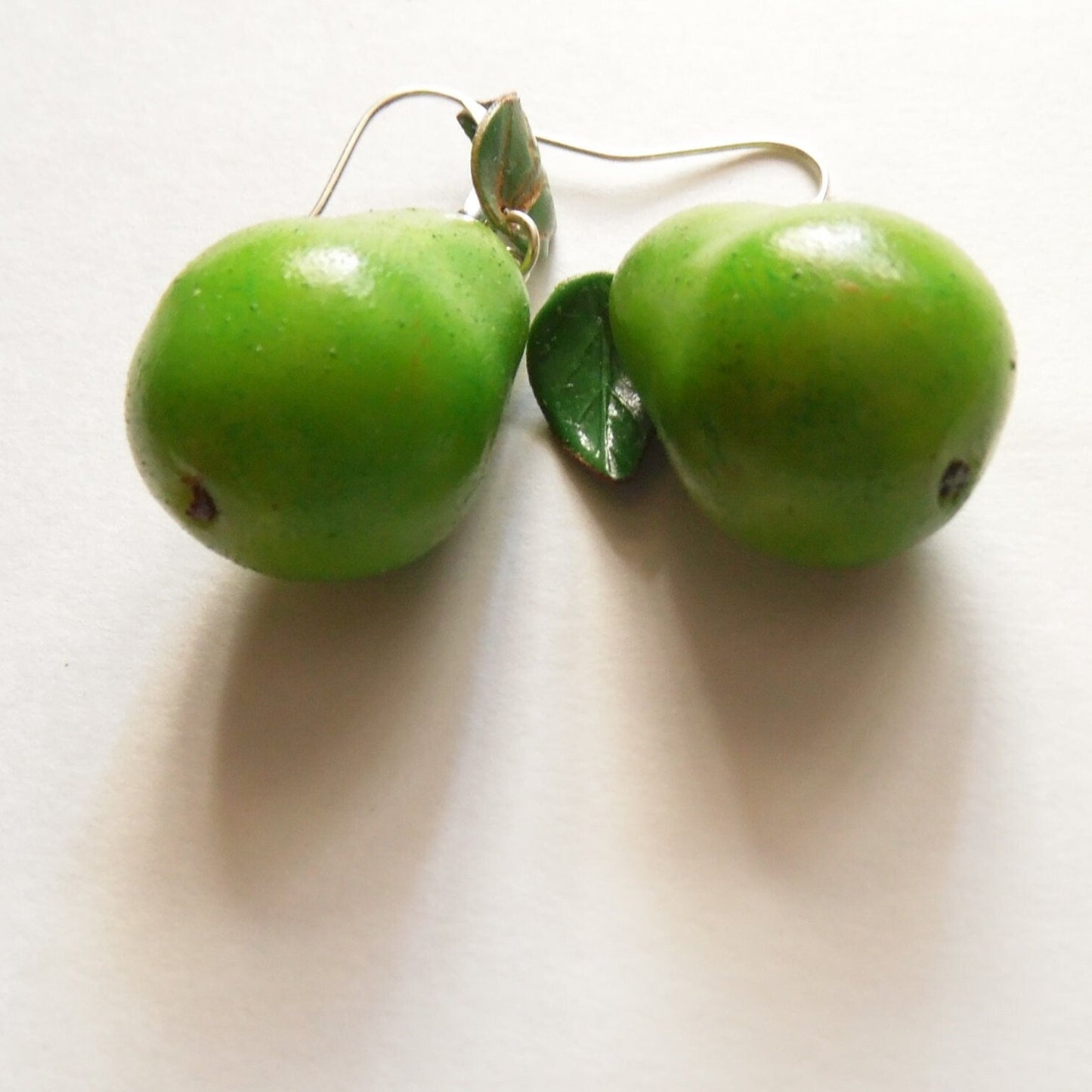 Fruity Fun: Pear Earrings Polymer Clay.