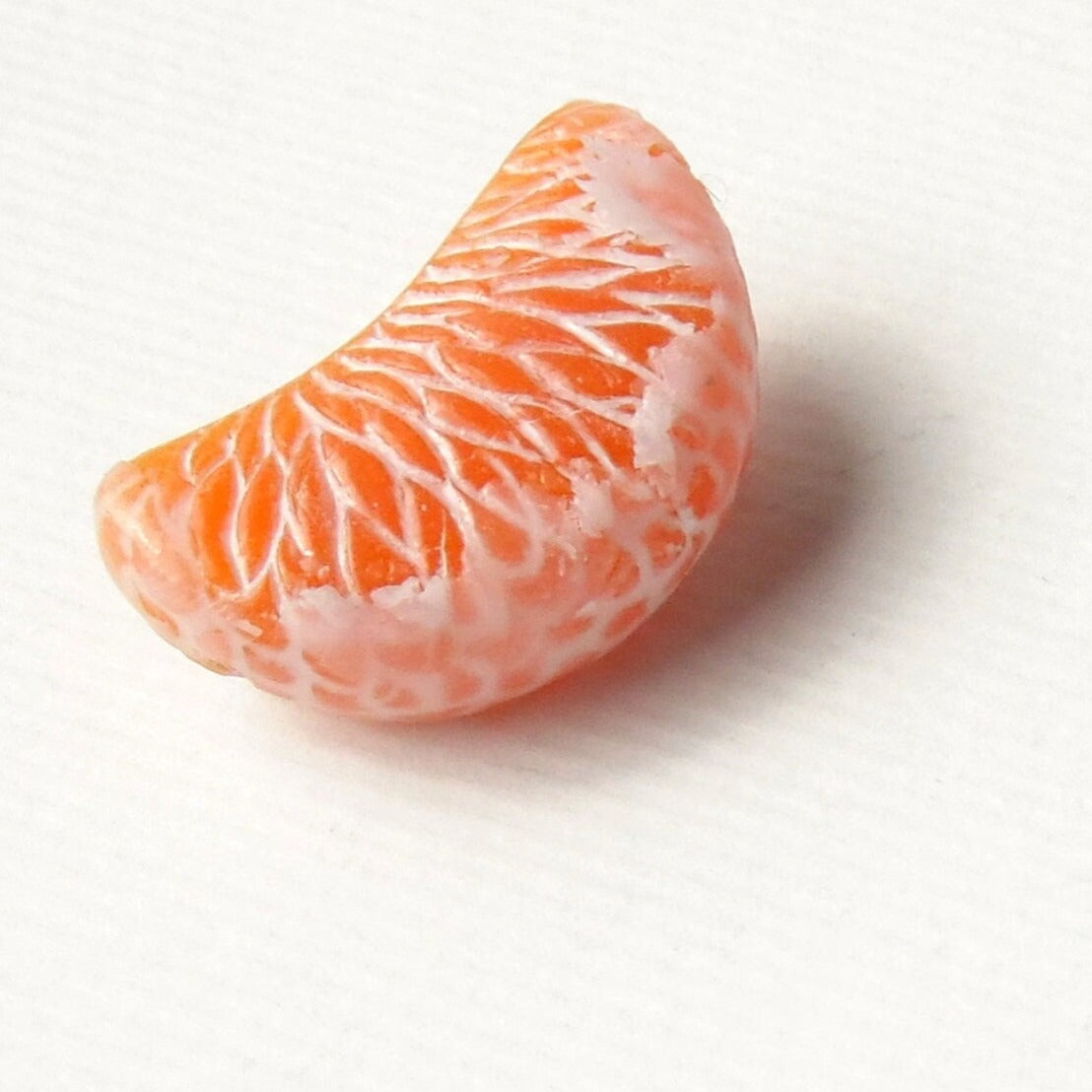 Mini Delight: Mandarin Brooch Polymer Clay.