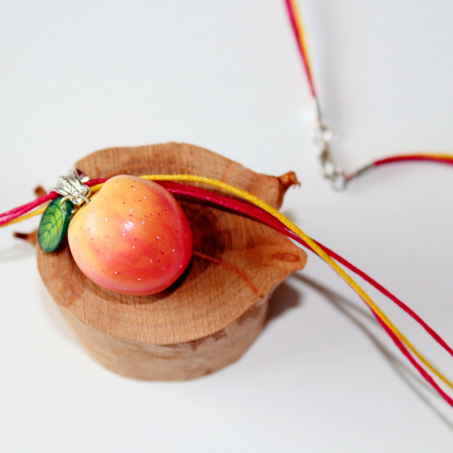 Summer Mood: Apple Pendant Polymer Clay.