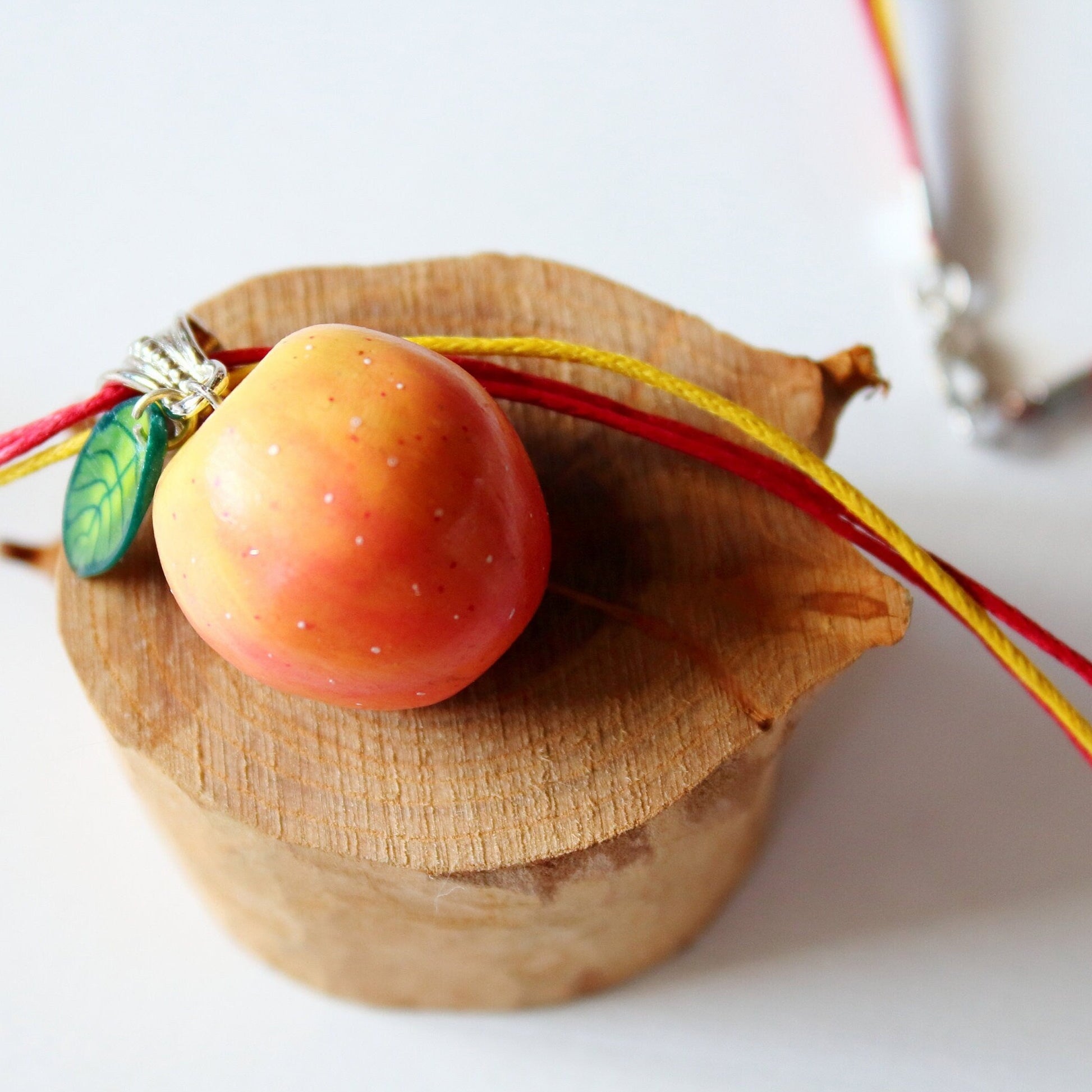 Summer Mood: Apple Pendant Polymer Clay.