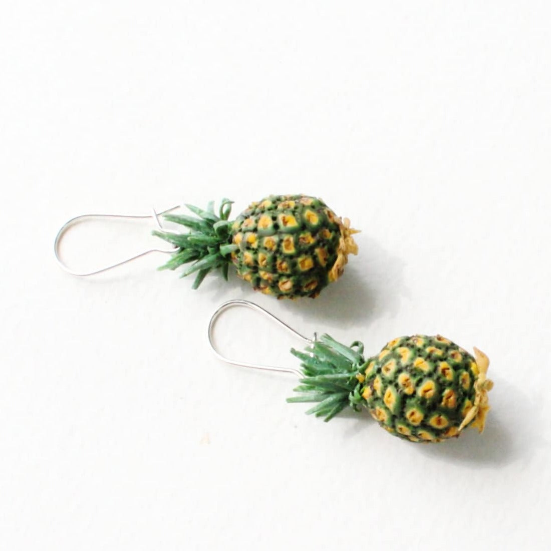 Tropical Chic: Pineapple Earrings Polymer Clay.