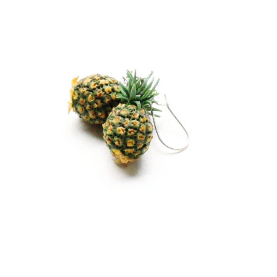 Tropical Chic: Pineapple Earrings Polymer Clay.