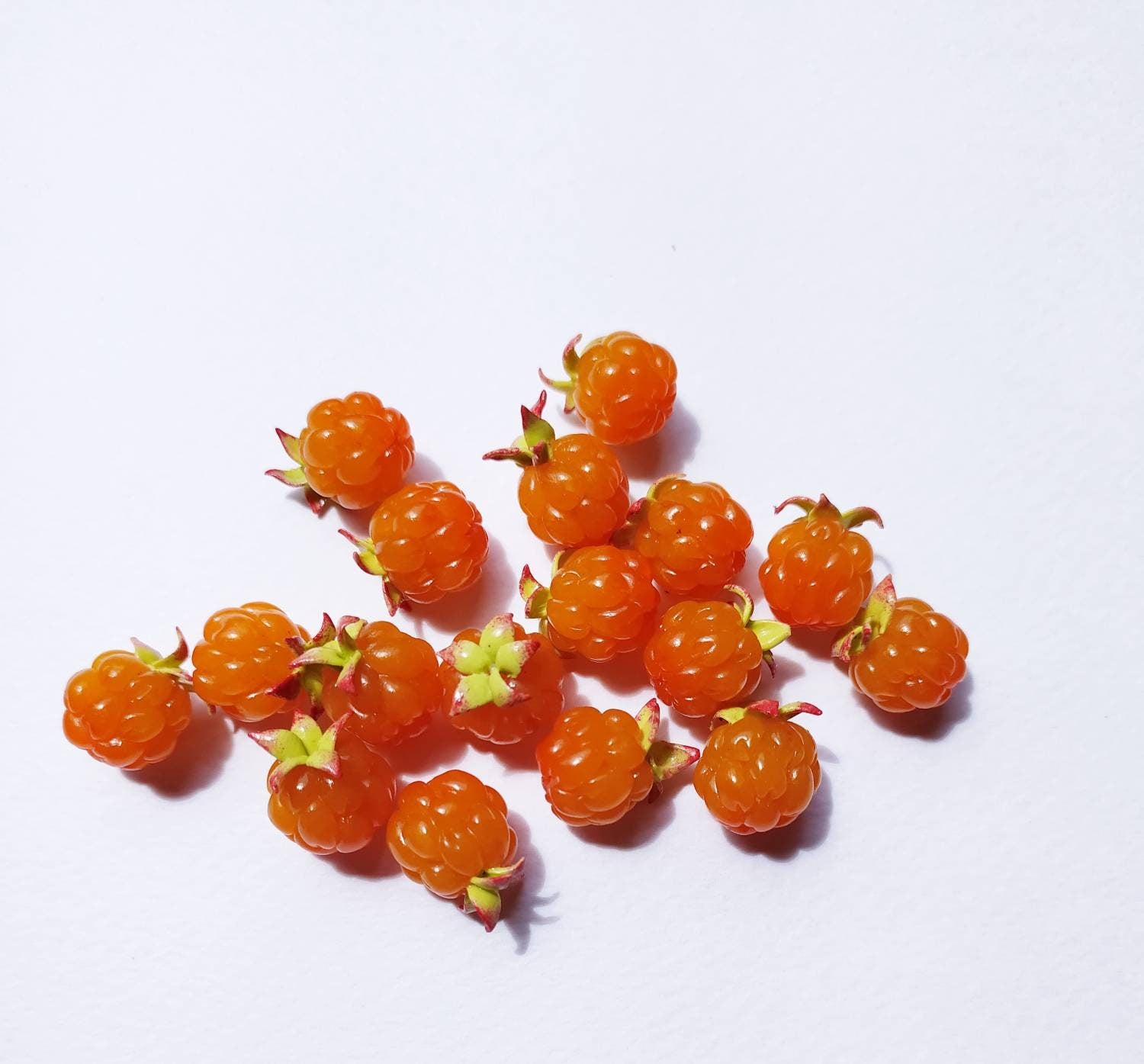 Forest Tale : Cloudberry Beads Polymer Clay (5pcs)