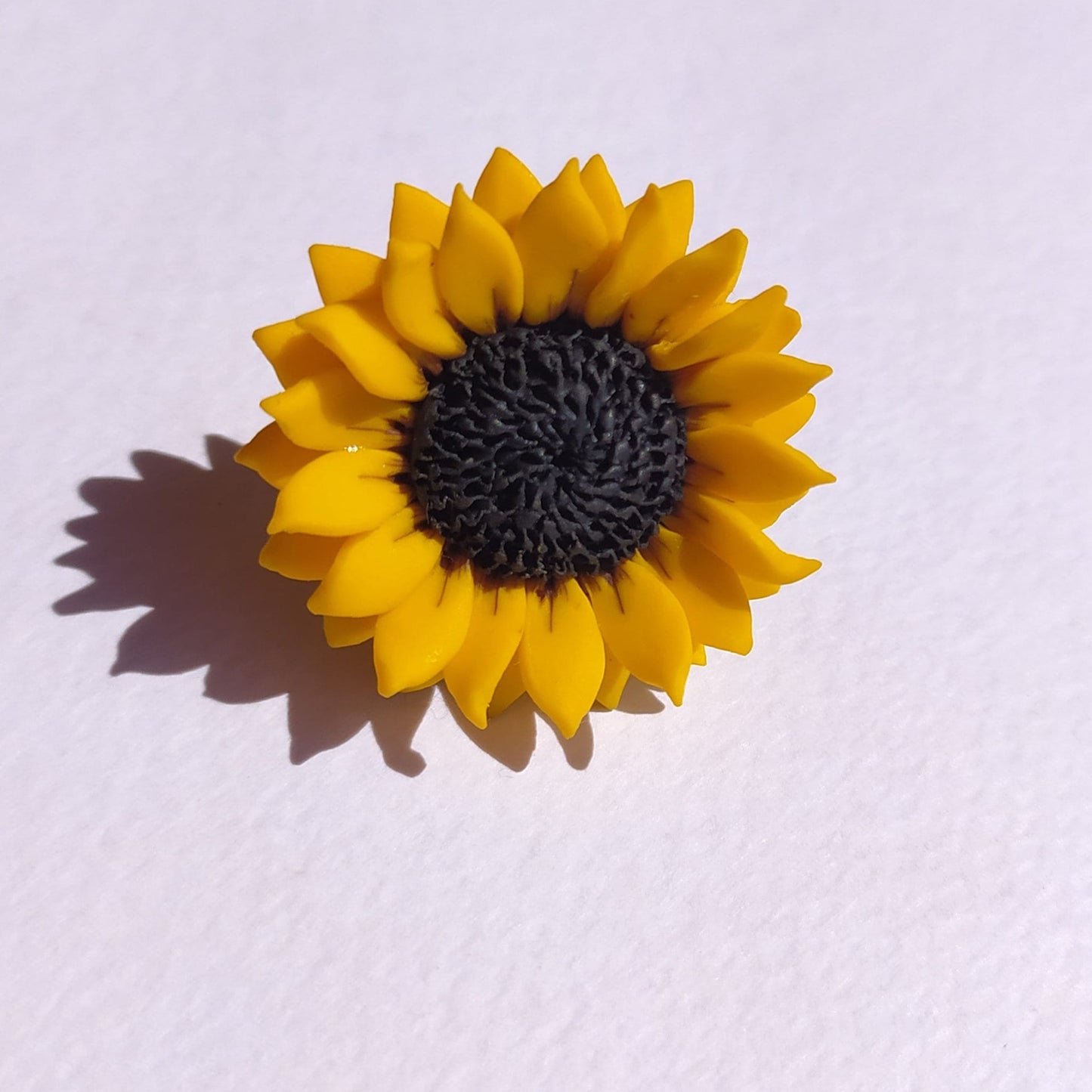 Blooming Love: Sunflower Ring Polymer Clay