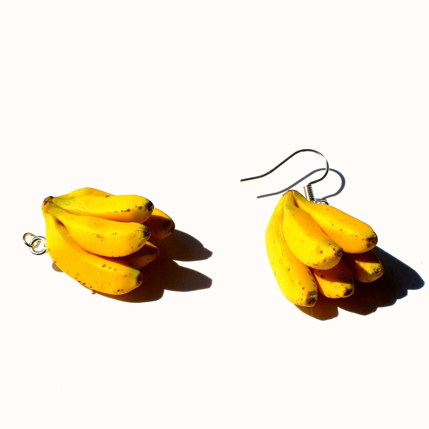 Tasty Mania: Banana Earrings Polymer Clay.