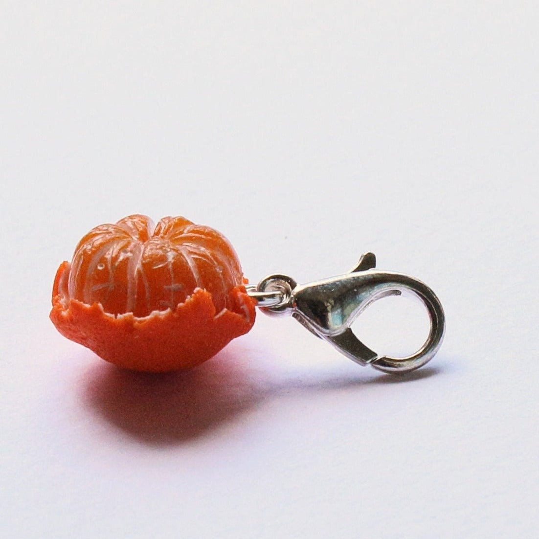 Orange Mood: Mandarin Charm Polymer Clay.