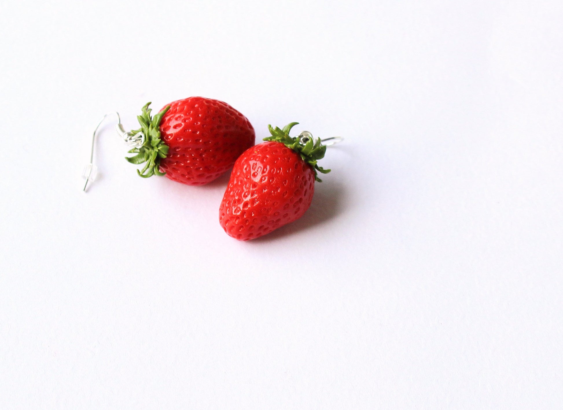 Strawberry Polymer Clay Earrings Summer Delight