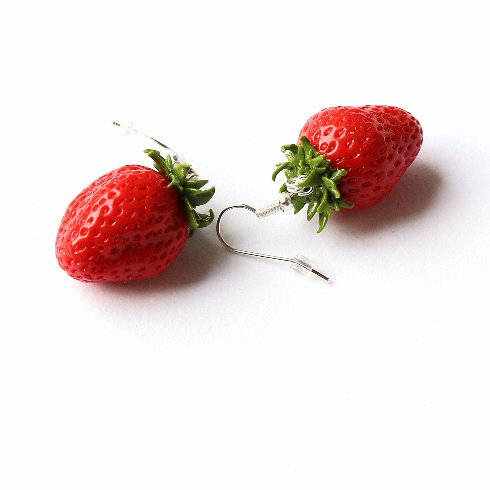 Strawberry Polymer Clay Earrings Summer Delight