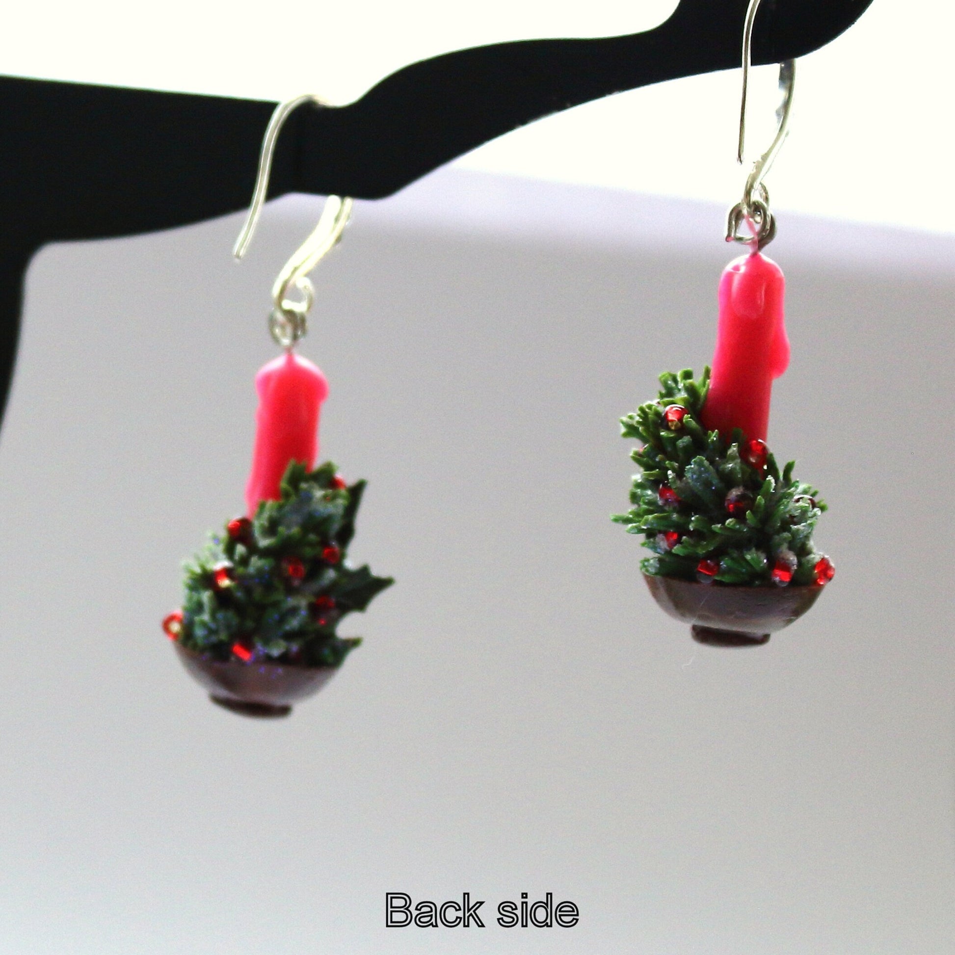 Festive Glow: Christmas Earrings Polymer Clay.