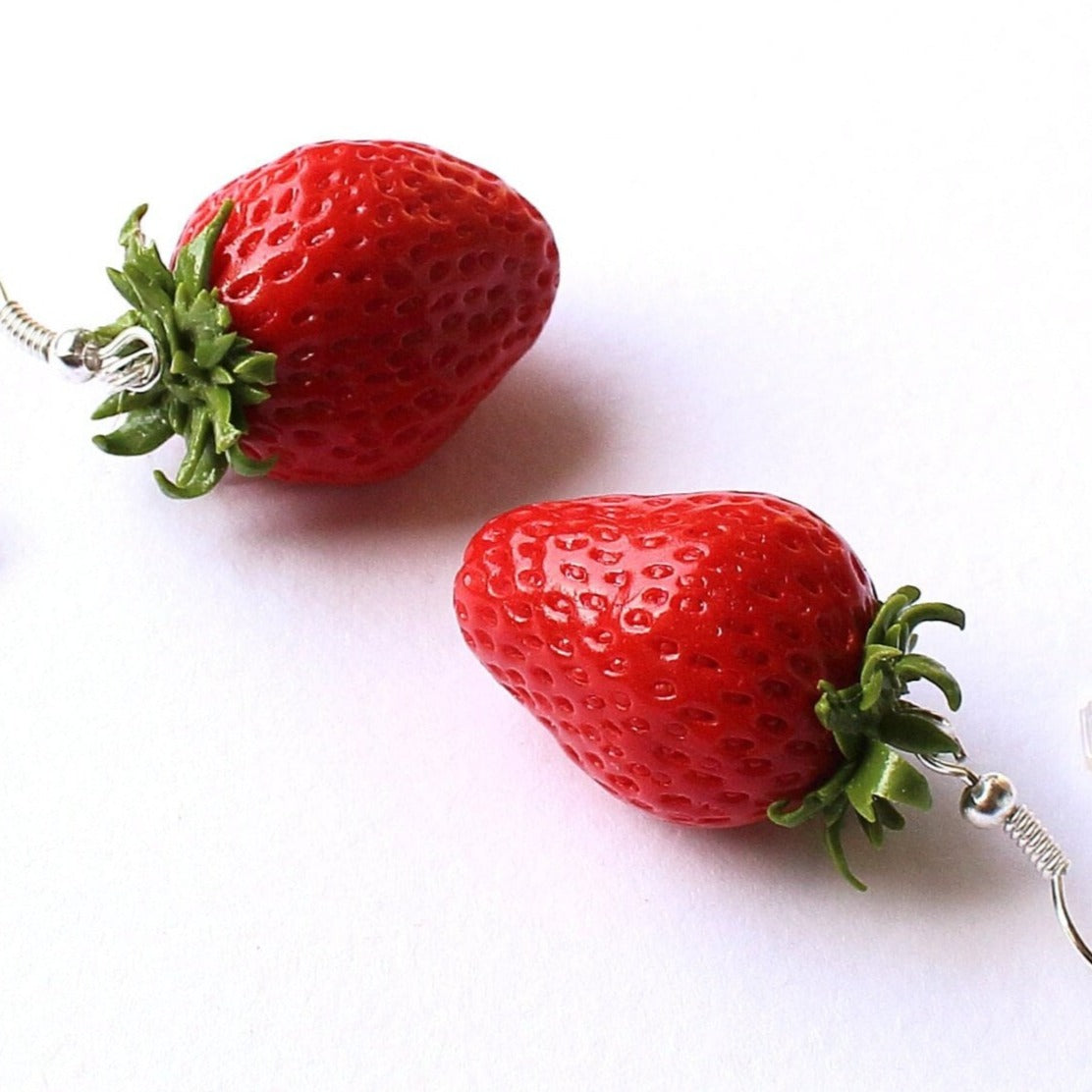 Strawberry Polymer Clay Earrings Summer Delight