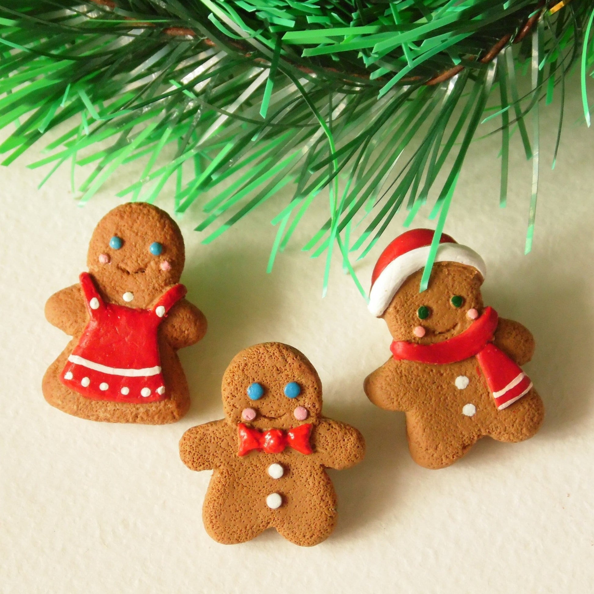 Festive Friend: Gingerbread Man Pin Polymer Clay.